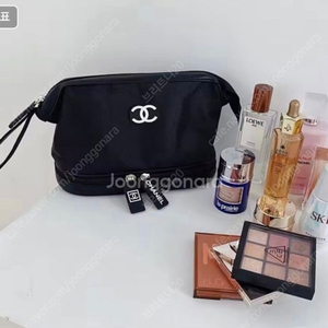 샤넬 정식 뷰티트래블 여행용 화장품 빅 파우치 새상품 이미지