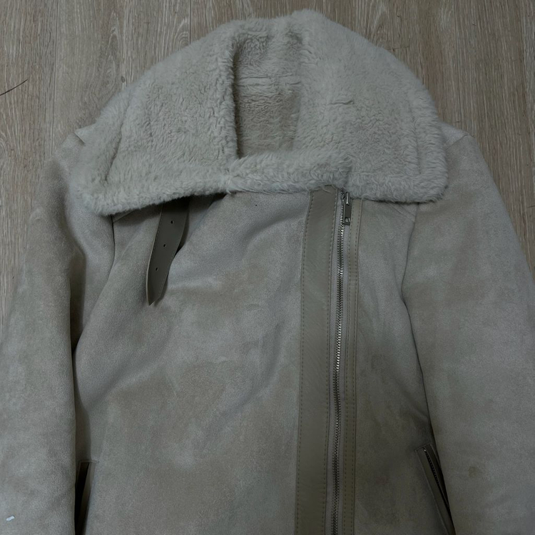 PLUS SQ 여성 스웨이드 양털 무스탕 자켓 FREE 이미지