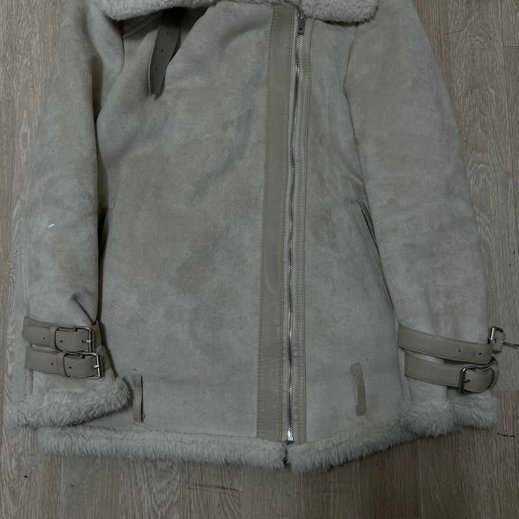 PLUS SQ 여성 스웨이드 양털 무스탕 자켓 FREE 이미지