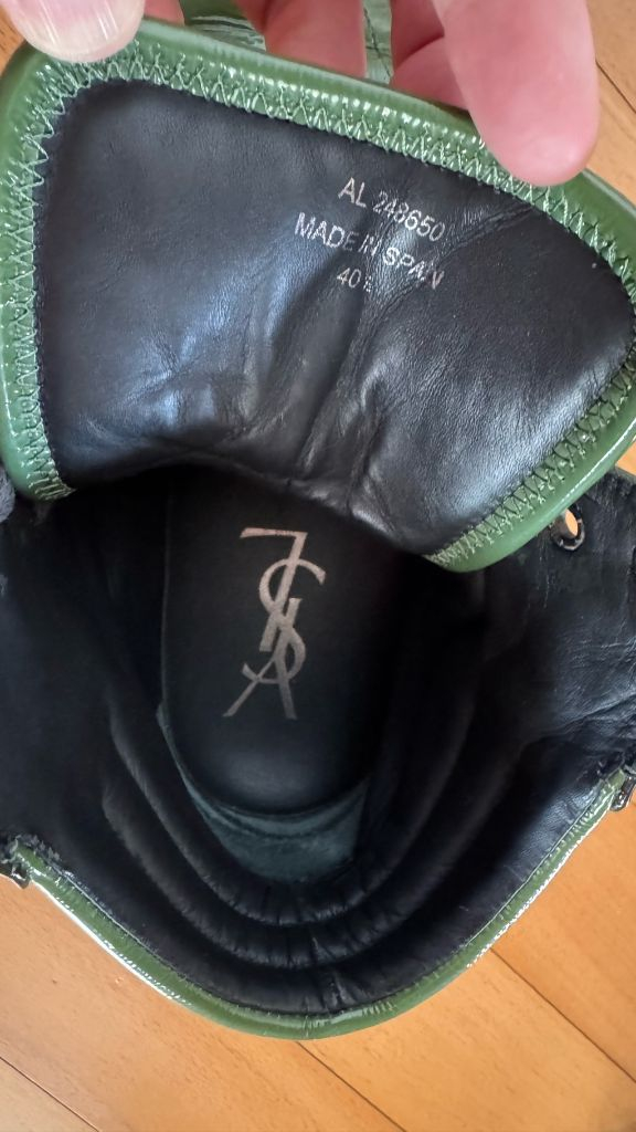 YSL 생로랑 SAINT LAURENT 코트 하이탑 스니커즈 신발 슈즈 정품 BTS 셀린 디올 발렌 루이 골든 YS 이미지