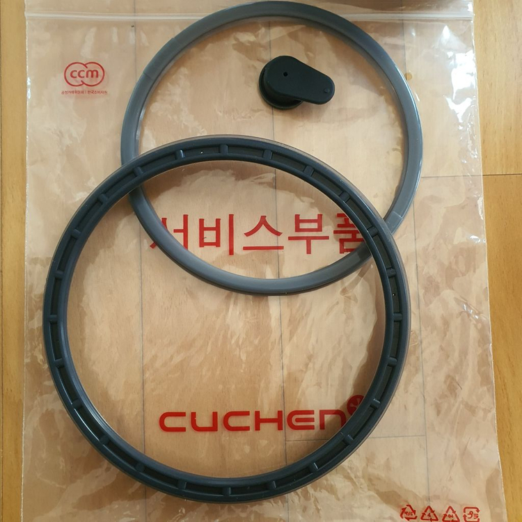 쿠첸 CUCHEN 밥솥 내솥과 고무 패킹 세트입니다.모델 CJH-TPM0601IP내솥에는 CHARCOAL DIAMO 이미지