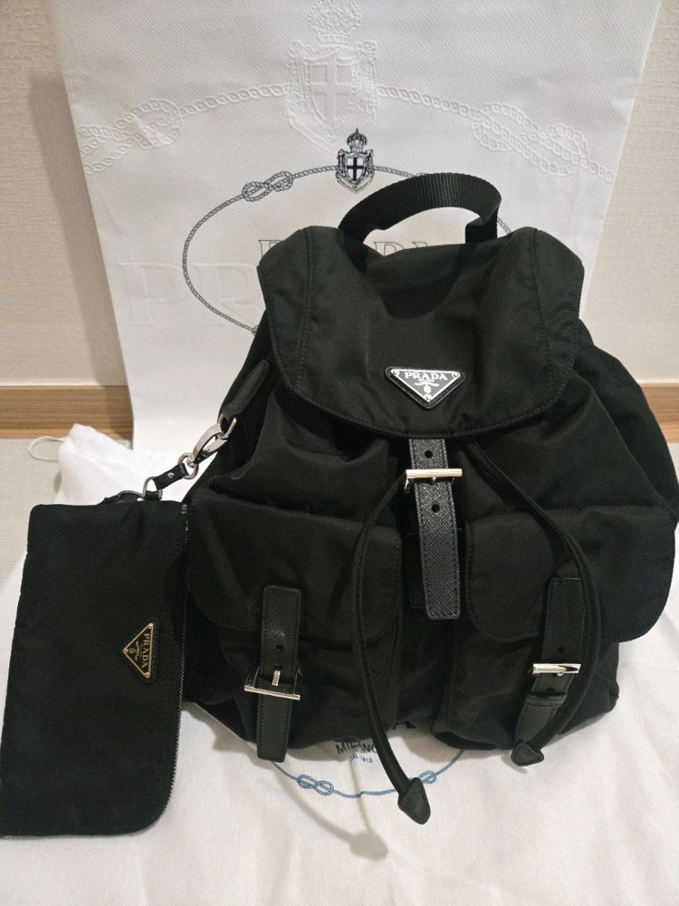 프라다 리나일론 미디엄 백팩(새상품급) 이미지