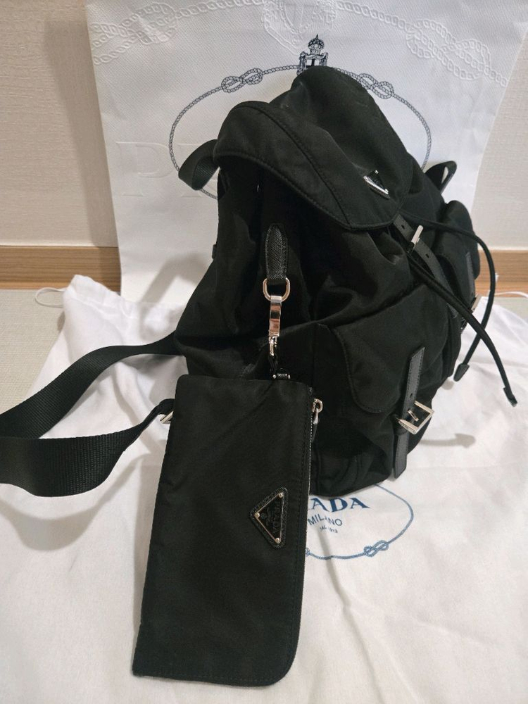 프라다 리나일론 미디엄 백팩(새상품급) 이미지