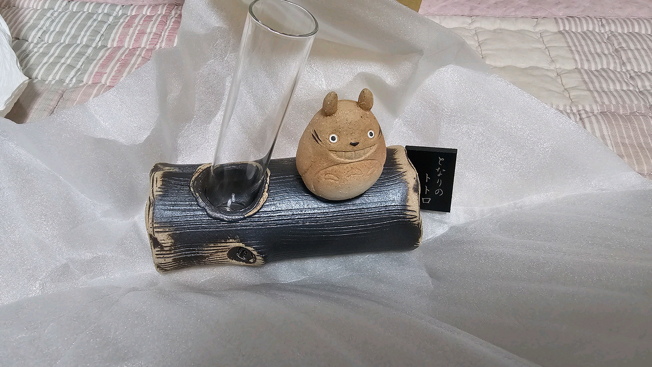 토토로 한송이 꽃병 미사용 이미지