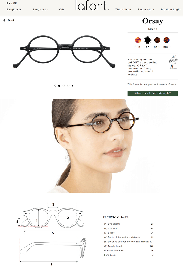 라퐁 lafont orsay 프랑스 동글이 김구 존레논 스몰안경 0171 이미지