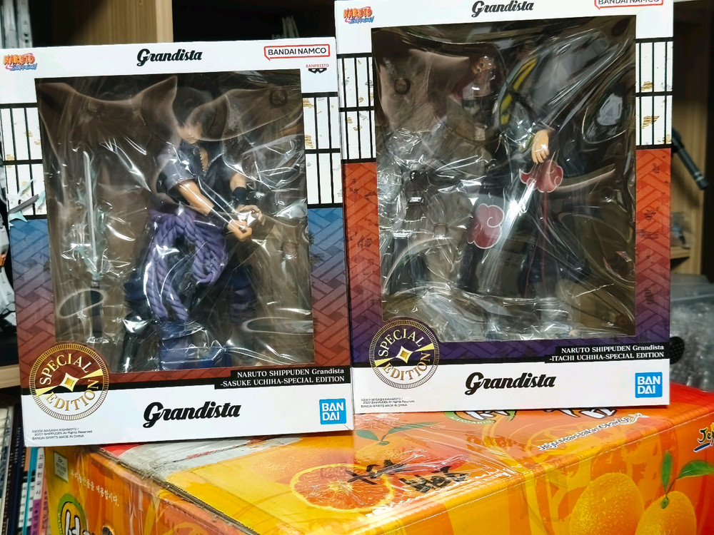 미개봉 그란디스타 스폐셜 이타치 사스케 일괄판매 나루토 피규어 이미지