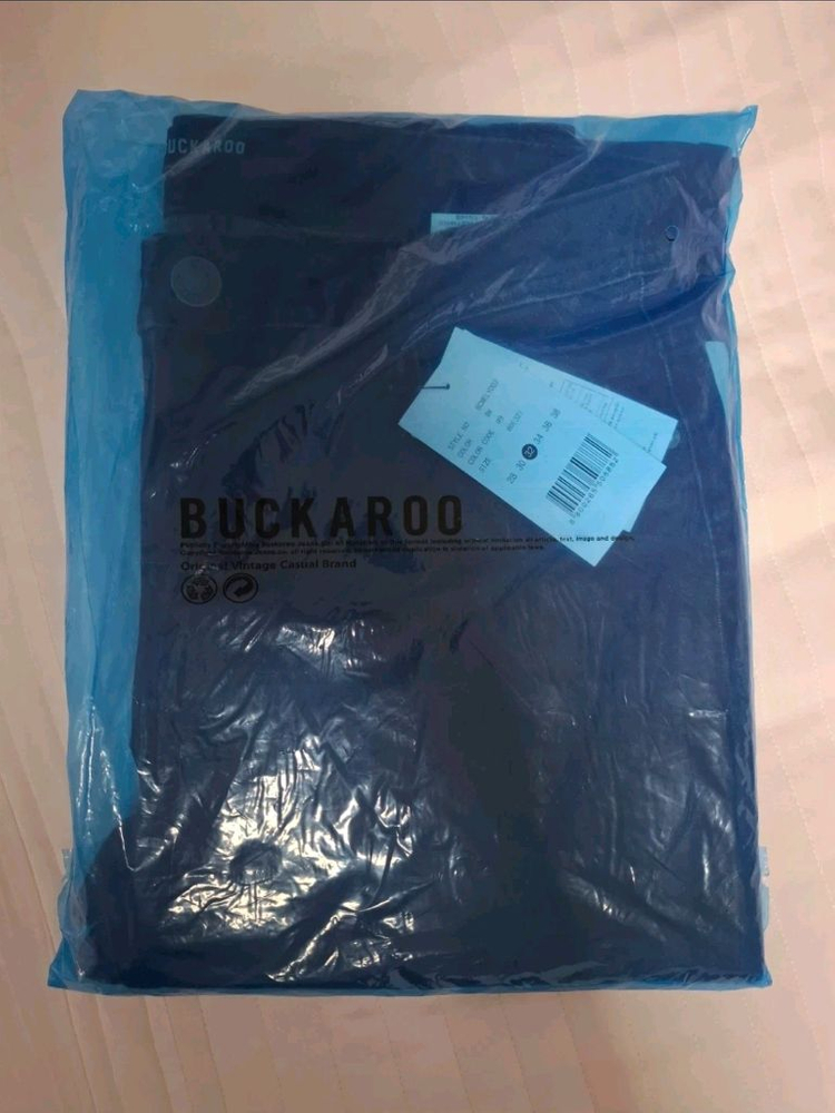 BUCKAROO 남성 블랙 데님 32사이즈 미개봉 새상품 이미지