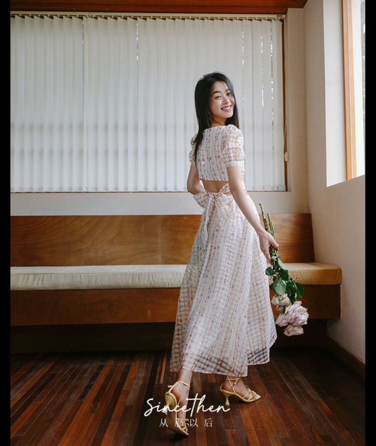 sincethen 신스덴 백리본 원피스 이미지