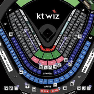 5/6 5월6일 수요일 KT vs 롯데 테이블석 2연석 자이언츠 이미지