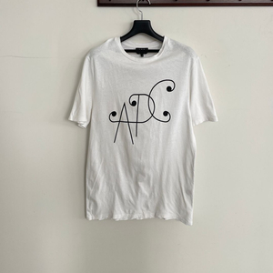 아페쎄 공용m 오버핏 로고 화이트 반팔 티셔츠 이미지