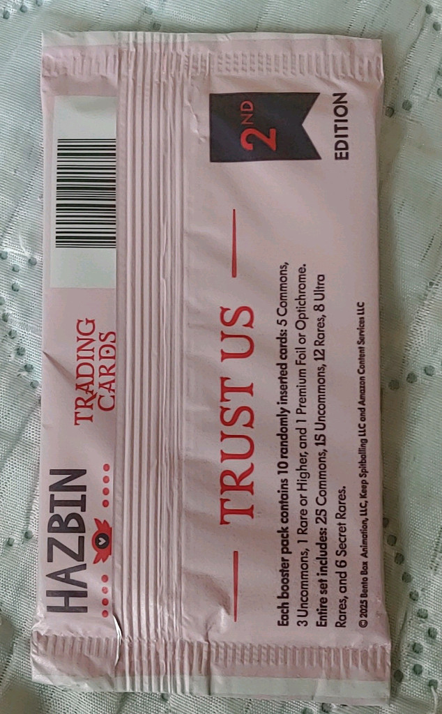 해즈빈 호텔 시즌2 트레이딩 미개봉 카드팩 이미지