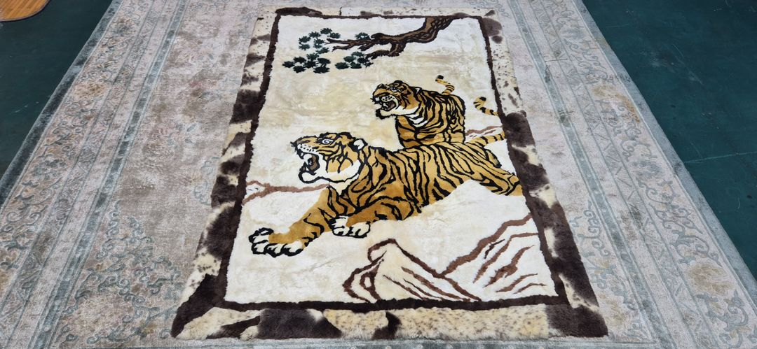 인도 핸드메이드 양털 카페트 - IN189 - 이미지