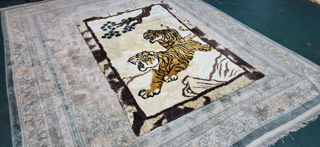 인도 핸드메이드 양털 카페트 - IN189 - 이미지