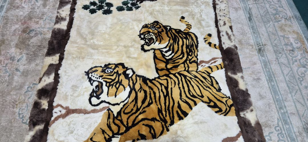 인도 핸드메이드 양털 카페트 - IN189 - 이미지