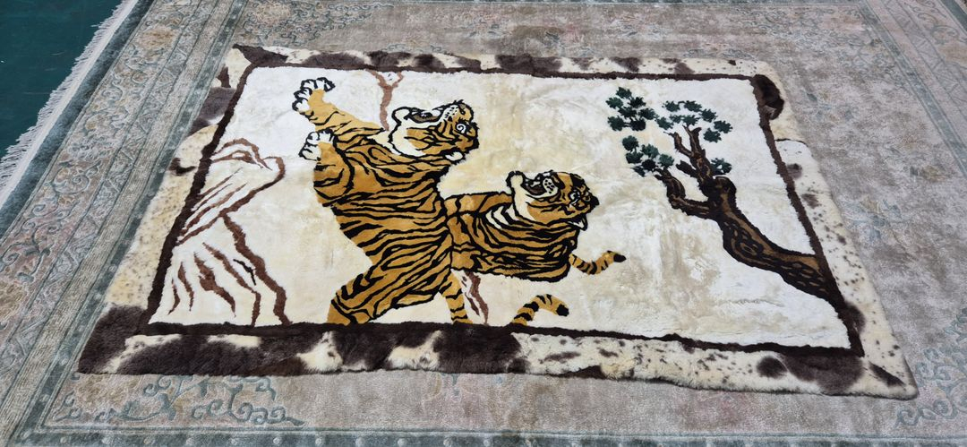 인도 핸드메이드 양털 카페트 - IN189 - 이미지