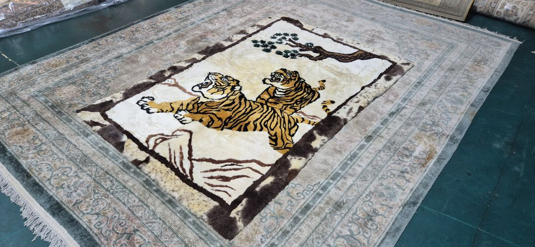 인도 핸드메이드 양털 카페트 - IN189 - 이미지