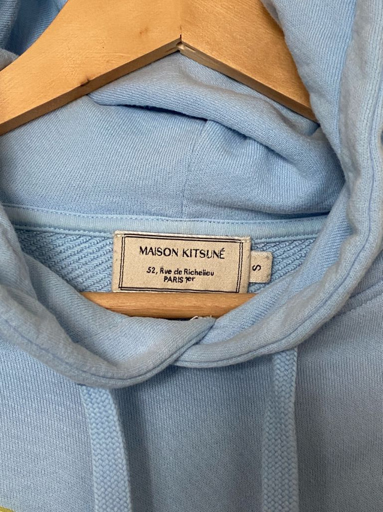메종키츠네 하늘색 후드티 M Maison Kitsune 이미지