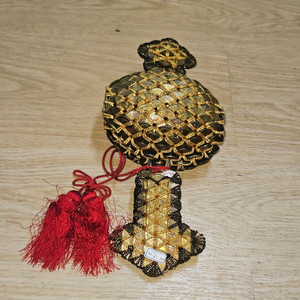 Aㅡ21.(초희귀/새해선물) 일본 5엔 동전으로 엮은 인연과 복을 부르는 전통 공예품 이미지