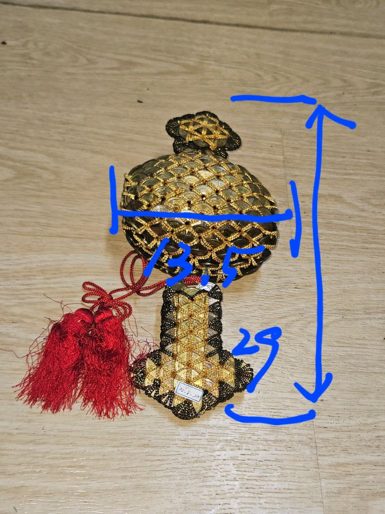 Aㅡ21.(초희귀/새해선물) 일본 5엔 동전으로 엮은 인연과 복을 부르는 전통 공예품 이미지