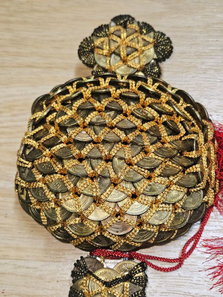 Aㅡ21.(초희귀/새해선물) 일본 5엔 동전으로 엮은 인연과 복을 부르는 전통 공예품 이미지