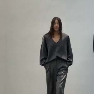 후왓웨어 리더블유 투벨트슬랙스 그레이, 블랙 따로 이미지