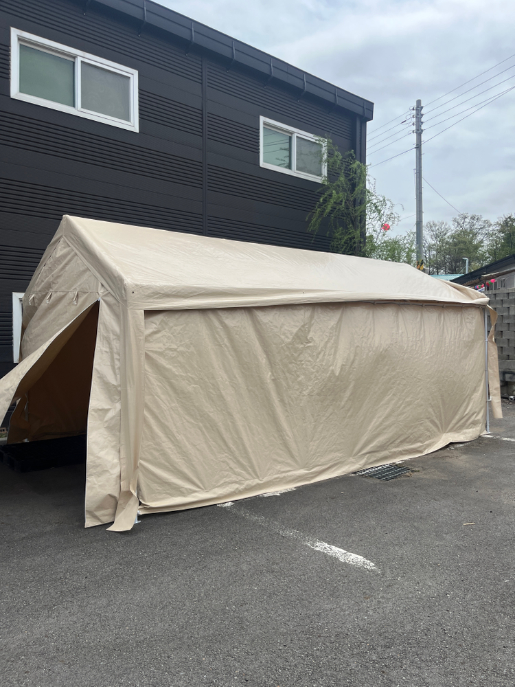 테라스 그늘막 창고 장박 농막 가제보 캐노피천막 야외 캠핑 옥상 몽골텐트 천막 이미지