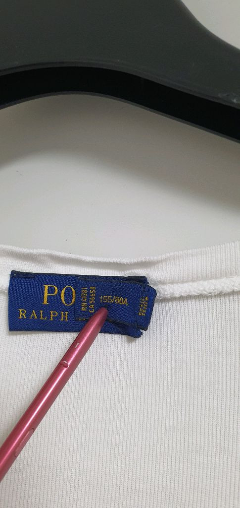 폴로랄프로렌 여성 브이넥 긴팔 티셔츠 이미지