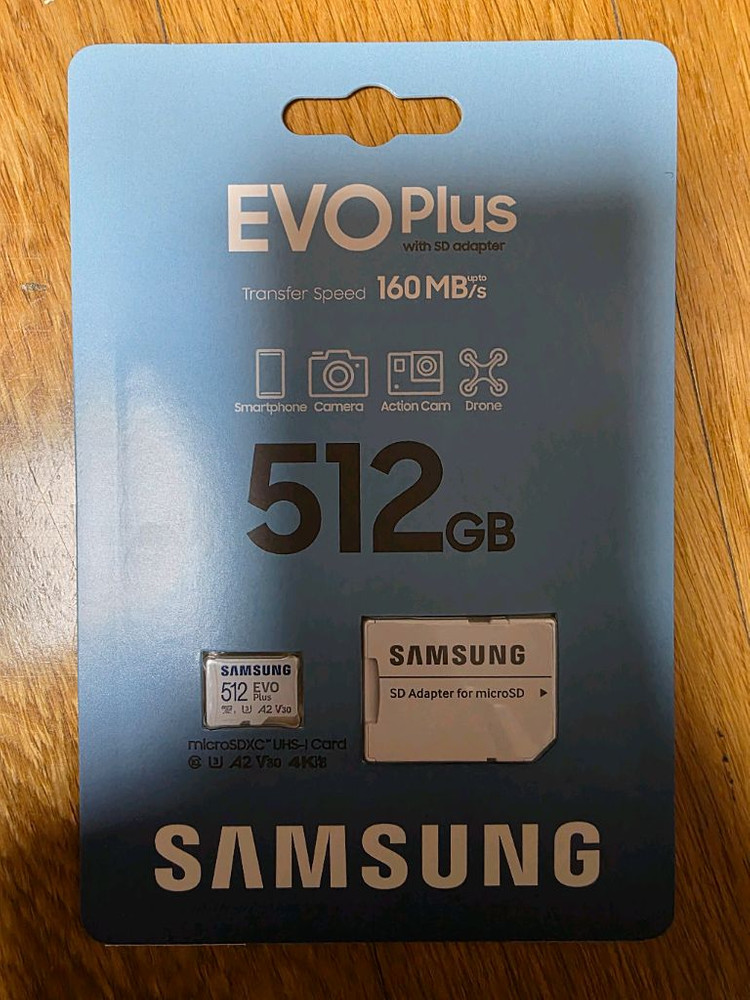 [미개봉]마이크로SD카드 128GB/256GB/512GB 세트 이미지