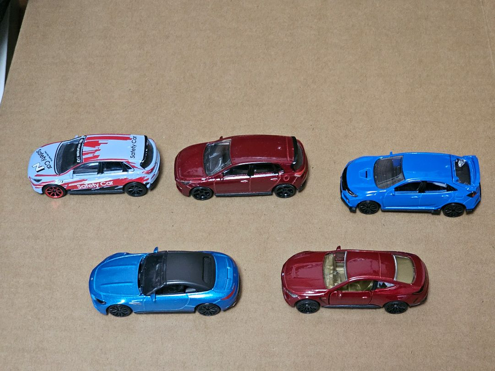 마조렛 벤츠 amg 현대 미니카 다이캐스트 자동차모형 일괄 이미지