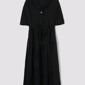 에잇세컨즈 블랙 플리츠 반팔원피스 이미지