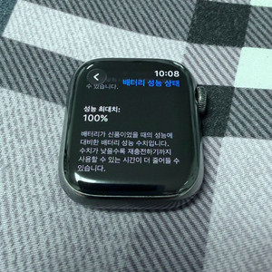 애플워치7 스테인리스 41MM 100% 그래파이트 셀룰러 이미지