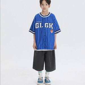 새상품)glgk 커브 배색 버뮤다 5부 팬츠 차콜,140,150 히로 이미지