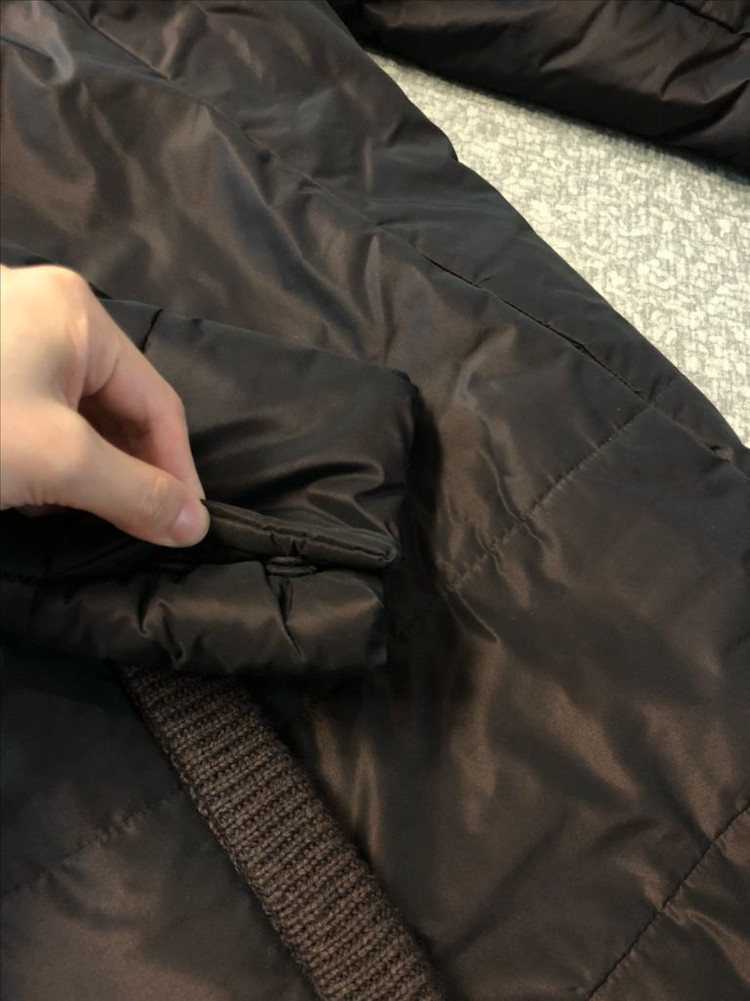 휴리나 캐시미어 광택 점퍼 패딩 자켓 코트 브라운 고가 고급 럭셔리 이미지