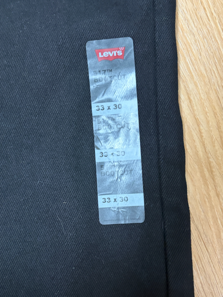 리바이스 517 부츠컷 블랙 W33 L30 이미지
