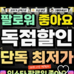 인스타 팔로워 판매 이미지