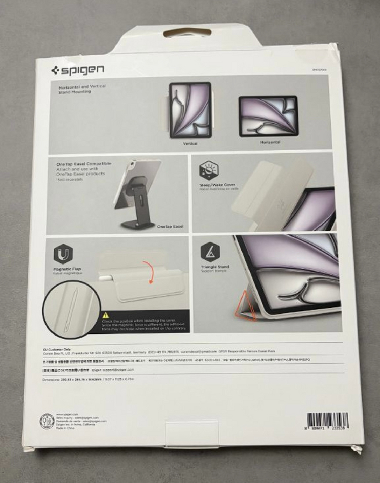 아이패드에어 13 M4 M3 M2 커버 분리 세로 거치 케이스 에어스킨 프로 원탭 이미지