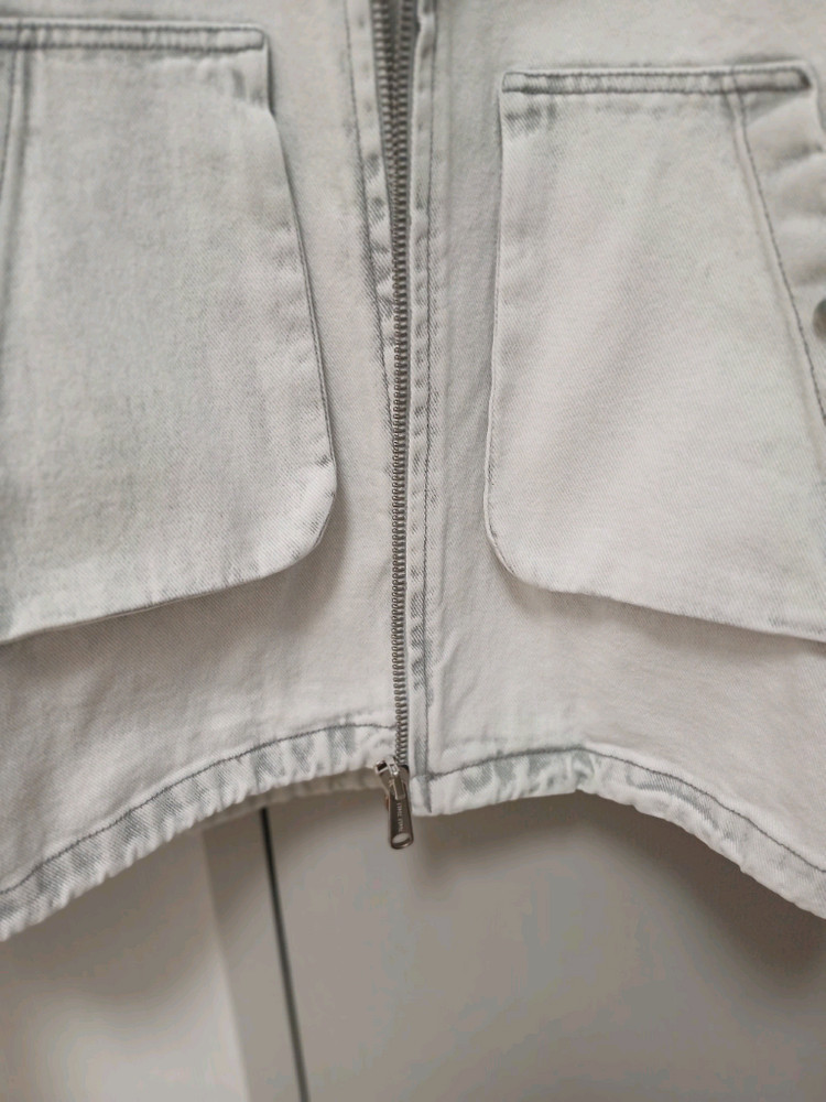 타임 오버사이즈 크롭 데님자켓(한섬 더캐시미어 시스템 랑방) 이미지