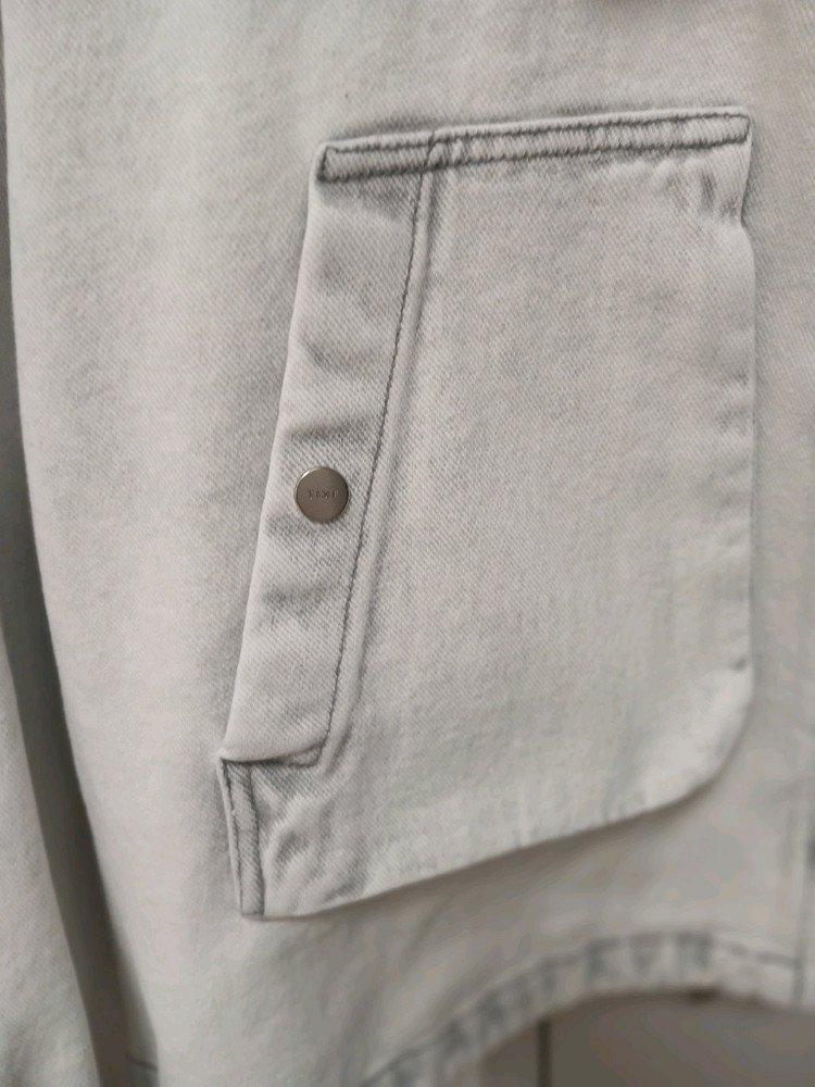 타임 오버사이즈 크롭 데님자켓(한섬 더캐시미어 시스템 랑방) 이미지