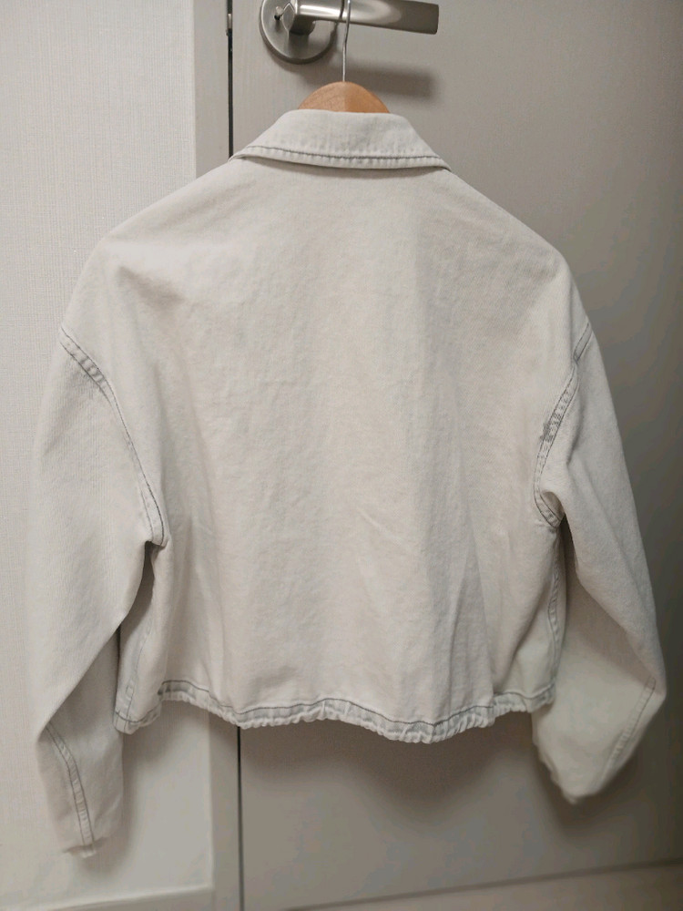 타임 오버사이즈 크롭 데님자켓(한섬 더캐시미어 시스템 랑방) 이미지