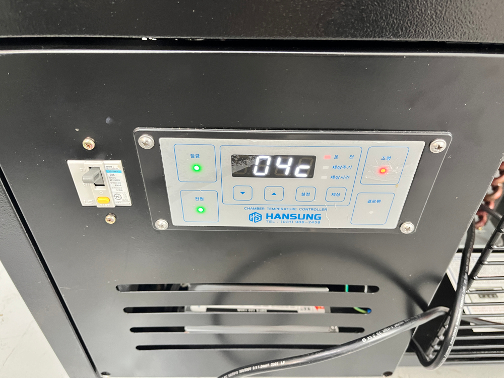 한성 쇼케이스 1단 낮은 카페 디저트 블랙 케이크진열 보관 냉장고 업소용 음료 제과 중고 이미지