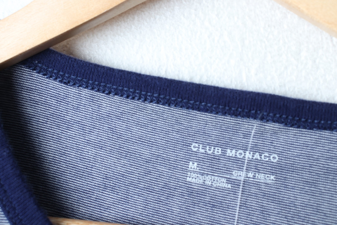 (M) 클럽모나코 반팔 티셔츠 한섬 스트라이프 블루 이미지