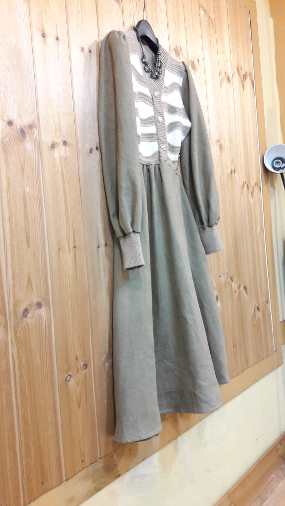 * 니트 콜라보 플레어 롱 원피스 ( 새 상 품 )* 이미지