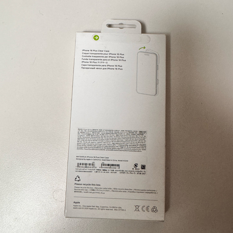 아이폰16 플러스 애플 정품 맥세이프 투명 케이스 [MA7D4FE/A] 이미지