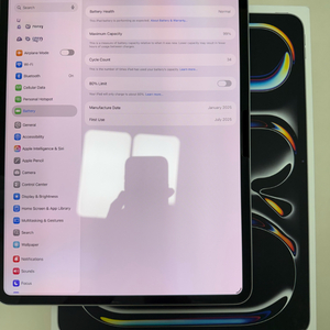 아이패드 프로 m4 13 256gb 셀룰러 실버 이미지
