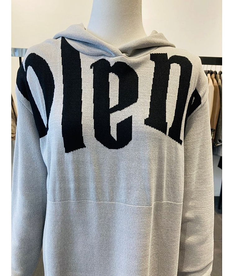 [새상품]보브(VOV) 레터링 후드 니트 롱원피스 새상품이에요~~ 이미지