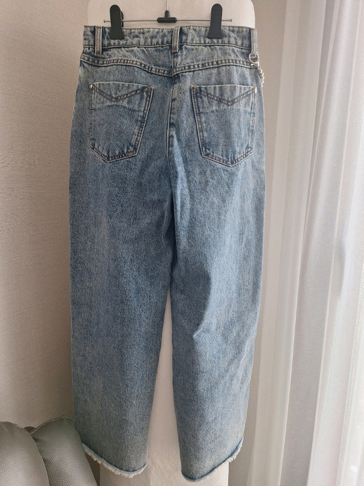 한섬 마인 25ss 펄 체인 스트랩 데님팬츠 ㅡ1년차비품 이미지