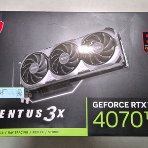 MSI 지포스 RTX 4070Ti 벤투스 3X OC 12GB 4070 Ti 이미지