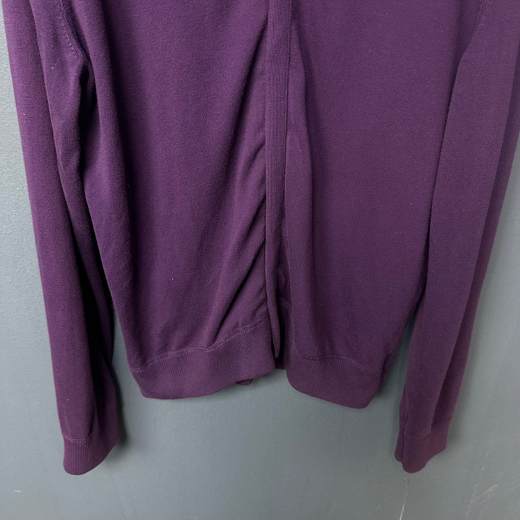 빈폴 로고 퍼플 니트 집업 자켓 105 메이커광 이미지