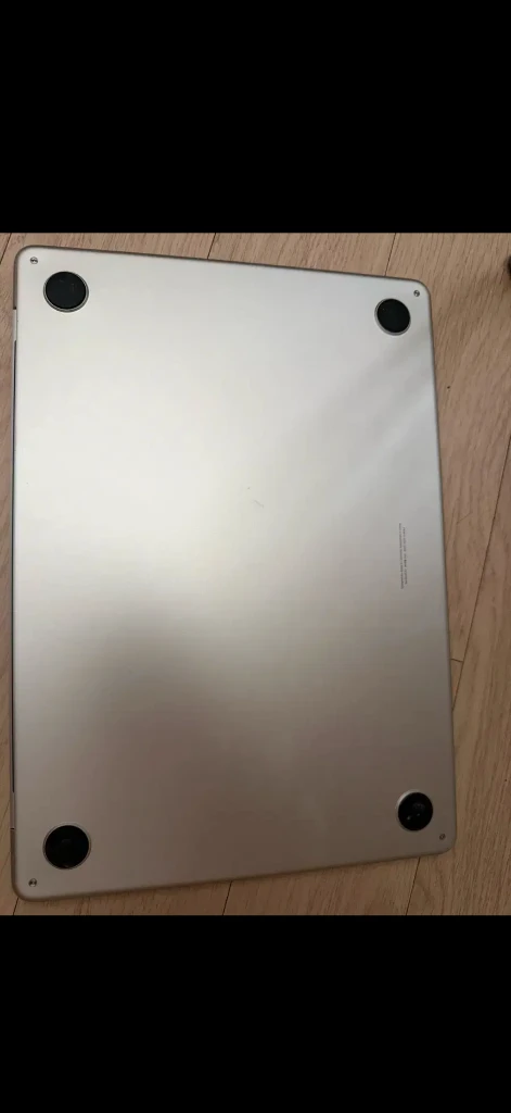 맥북 에어 m2 13인치 256gb 랩 8g s급 스타리이트색상 이미지