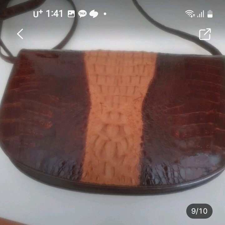 빈티지 크로커다일 가죽 크로스백 /숄더백 이미지